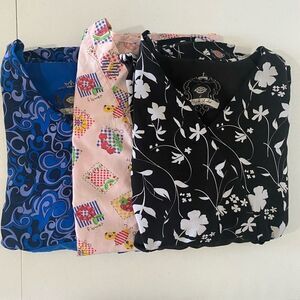 DICKIES & MAXIM (3) Women’s Medical Uniforms Size L